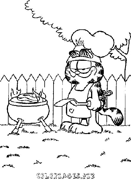 coloriage Garfield gratuit HÃros