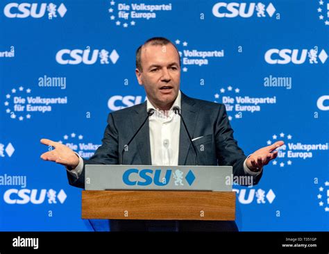 Straubing Germany Th Apr Manfred Weber Csu Epp Top