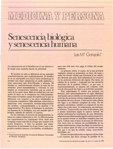 Pdf Senescencia Biol Gica Senescencia Humana Dokumen Tips