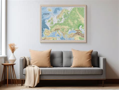 Europe Map Print Europe Map Wall Art PRINTABLE Europe Map - Etsy