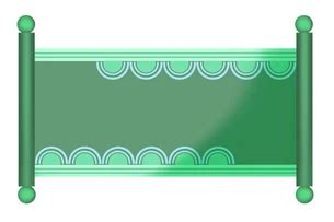 drawing green minimalist gradient scroll png images psd