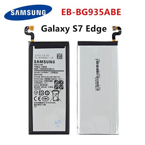 Samsung Original Eb Bg935abe แบตเตอรี่3600mah สำหรับ Samsung Galaxy S7 Edge Sm G935 G9350 G935f