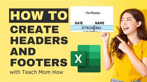 How To Create Headers And Footers Page Numbers And Titles In Excel