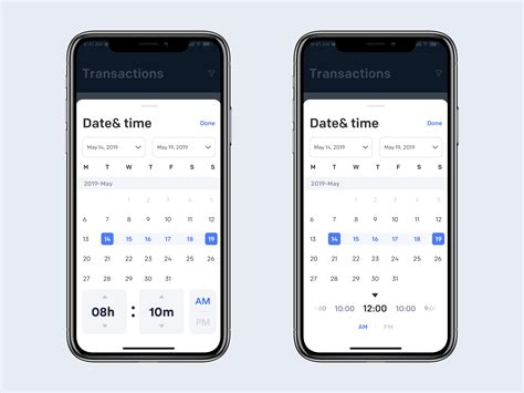 Date & Time Picker by Johny vino™ on Dribbble