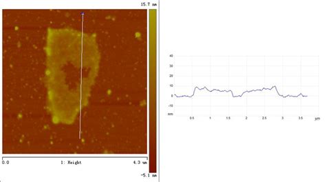 Figure S1 Afm Image And Height Profile Scans For The Rgo Download