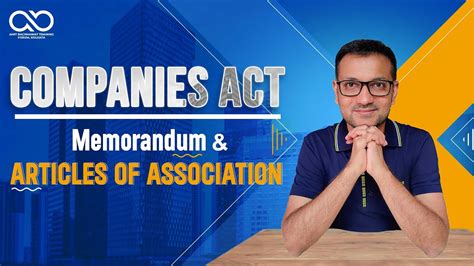 CA Foundation CSEET Companies Act Memorandum And Articles Of