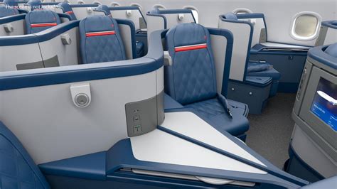 3D Delta Air Lines Airbus A330-300 Business Class Seats Set | 3D Molier ...