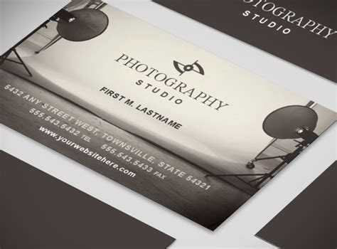 Photography Studio & Portrait Photographers Business Card Templates