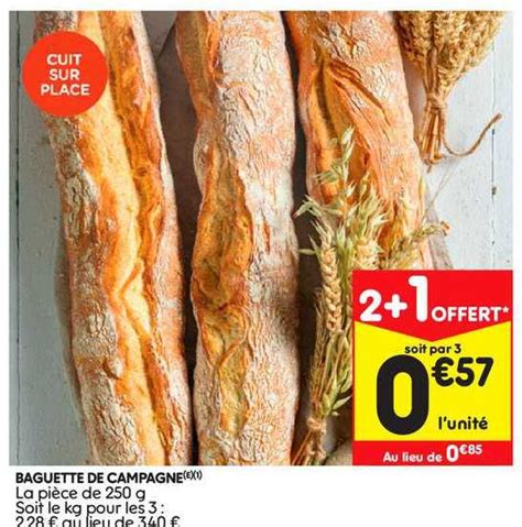 Promo Baguette De Campagne Chez Leader Price ICatalogue Fr