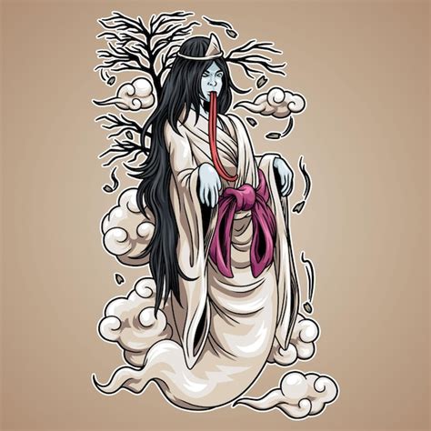 Premium Vector Yurei Japanese Ghost Characters Illustraion