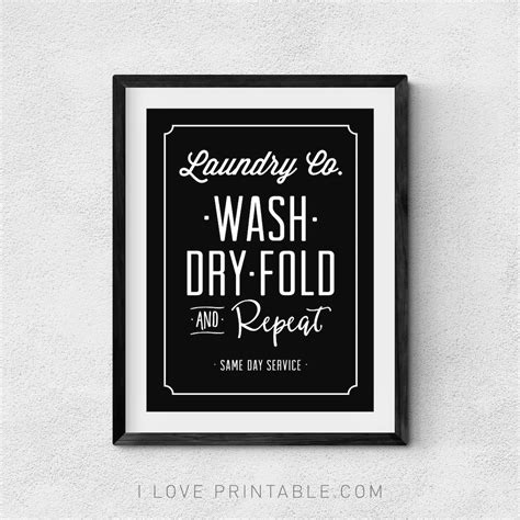 Wash Dry Fold Repeat Laundry Room Sign Laundry Reminder Etsy Australia