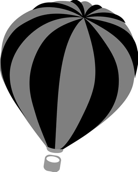 Hot Air Balloon Silhouette Clip Art