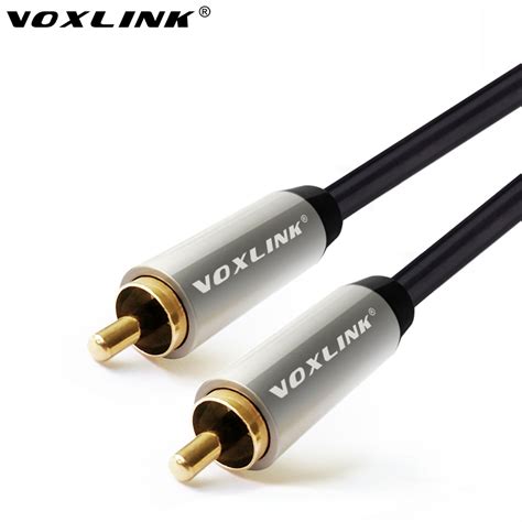 VOXLINK HIFI Subwoofer Stereo Digital Coaxial Audio Video Cables Gold