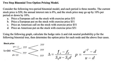 Two Step Binomial Tree Option Pricing Model Consider Chegg