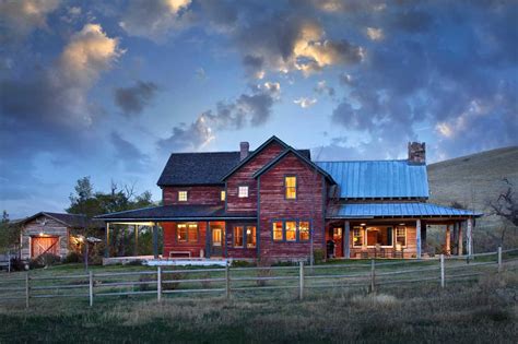 inviting rustic ranch house embracing  picturesque wyoming landscape