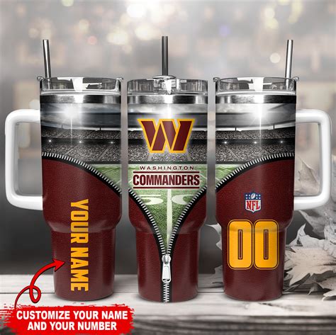 Washington Commanders Nfl Custom Stanley Cup Oz Oz Tumbler With