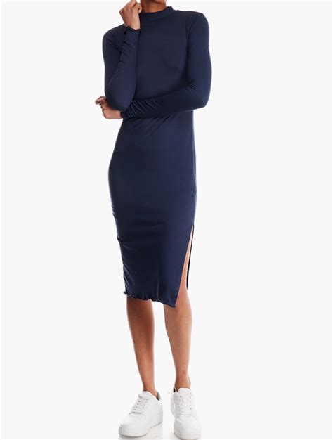 Myrunway Shop Rfo Navy Blue Bodycon Dress For Women From Za