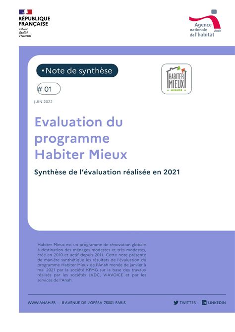 Calaméo Évaluation du programme Habiter Mieux