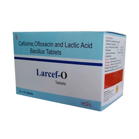 H A Cefixime Ofloxacin Lactic Acid Bacillus Tablets 400 Mg At Rs