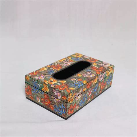 Paper Mache Tissue Box Kashmiri Handmade Napkin Case Napkin Box Gyawun