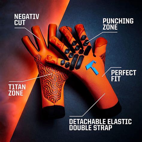 T1tan Shocking Beast 2.0 Adult Goalkeeper Gloves Orange | Goalinn