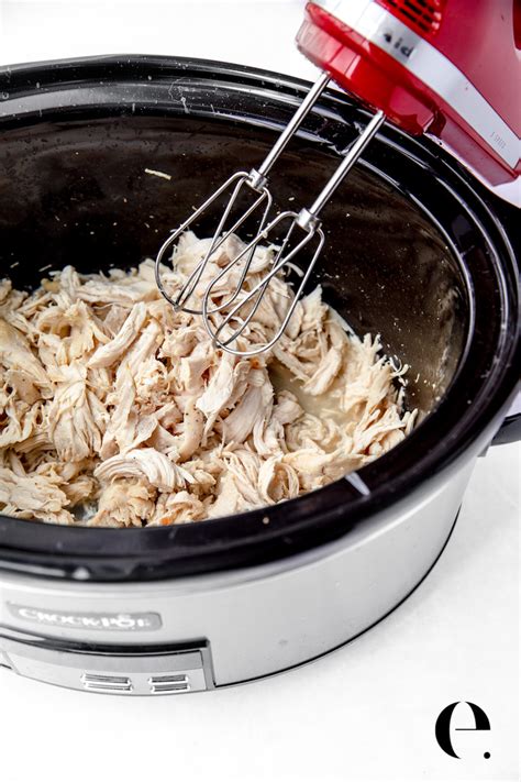 Easiest Crockpot Shredded Chicken Elizabeth Rider