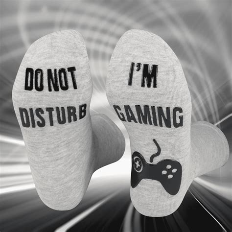 Do Not Disturb I M Gaming Socks Gaming Sock Funny Novelty Gift For