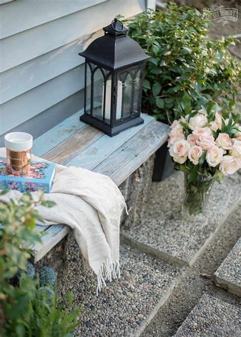 Easy DIY Rustic Log & Reclaimed Wood Garden Bench