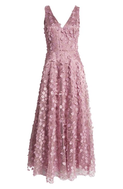 Eliza J 3d Floral Evening Gown Nordstrom