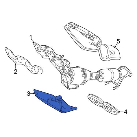 Ford Oe Cv Z K B Upper Catalytic Converter Bracket