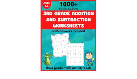 3rd Grade Addition And Subtraction Worksheets 1000 Practice Problem