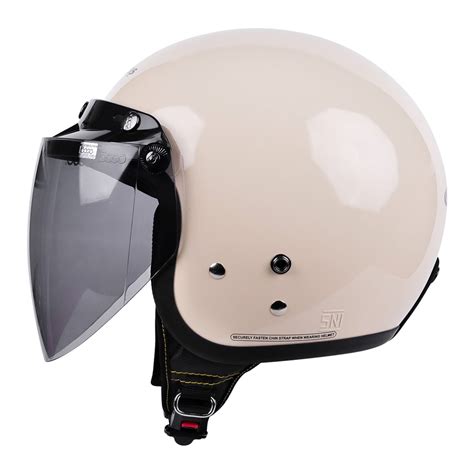 Jual Cargloss Cfm Retro Visor Jet Helm Half Face Avorio Naiade