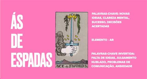 Ás De Espadas Significado No Tarot Amor Dinheiro Saúde E Mais