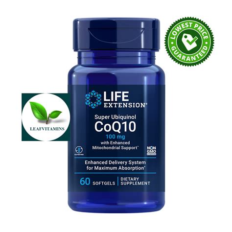 Life Extension Super Ubiquinol Coq With Enhanced Mitochondrial