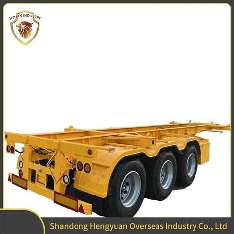 Shipping Container Chassis Feet Axles Skeleton Transport Container