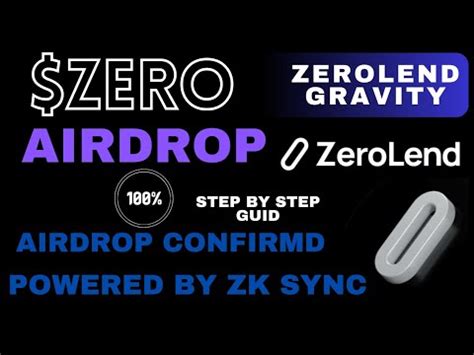 Zerolend Airdrop Confirmed Step By Step Guid Powered By Zk Sync