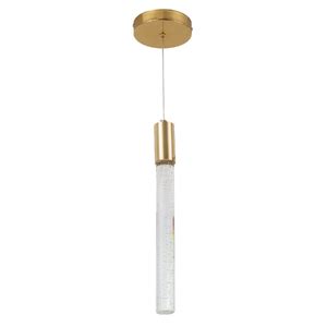 Pendente Tubo LED Metal E Vidro Dourado Nix GOLD Gmh Leroy Merlin