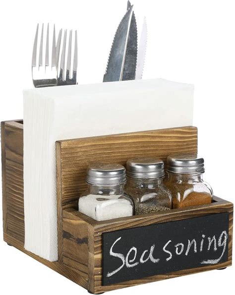 Keep All Your Essential Dining Accessories In Rustic Style With This