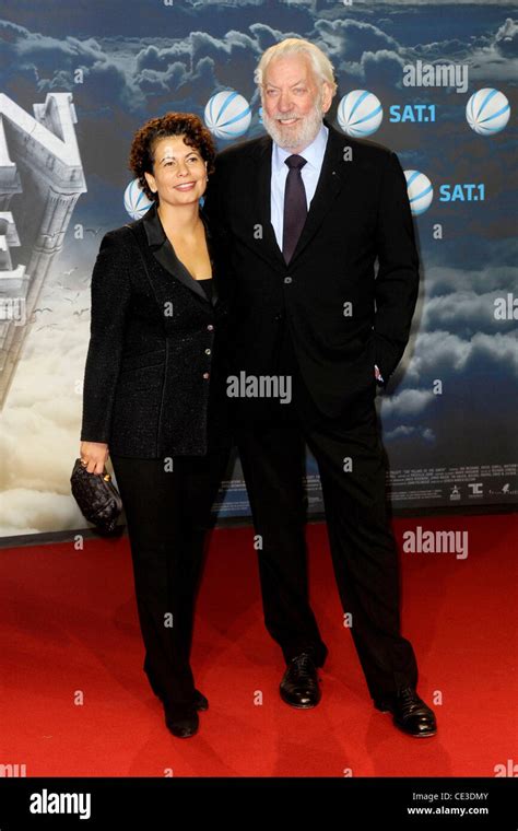 Rola Bauer And Donald Sutherland Premiere Of The Pillars Of The Earth