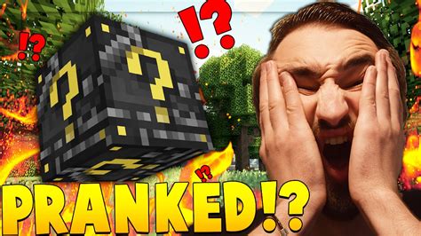 God Mode Prank Skywars Lucky Block Challenge Minecraft Lucky Block