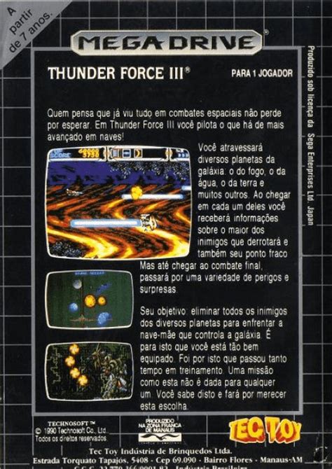 Thunder Force III Boxarts For Sega Megadrive The Video Games Museum