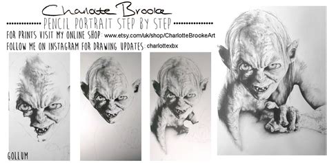 Gollum Step by Step Drawing by Charlottexbx on DeviantArt