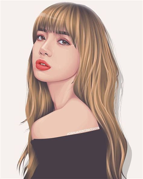 Lisa Manoban Artwork By Jpentinio Portrait Digital Portrait Digital