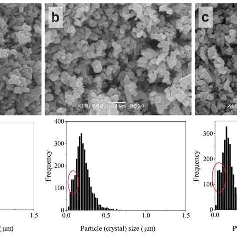 Sem Images And Crystal Size Distributions Of Zno Powder After Znac Download Scientific Diagram