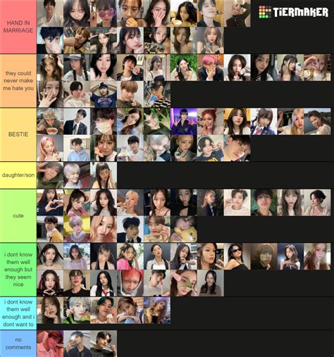 Kpop Idols Tier List Community Rankings Tiermaker