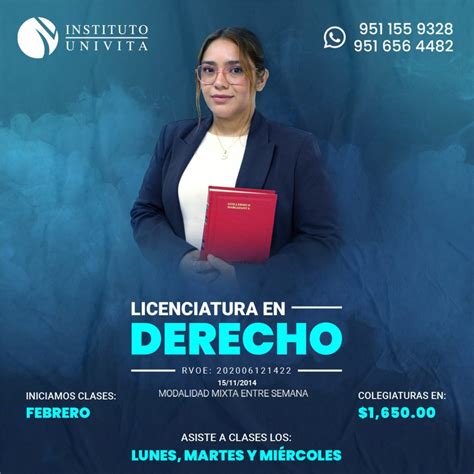 Por qué debería estudiar la Licenciatura en Derecho Instituto Univita