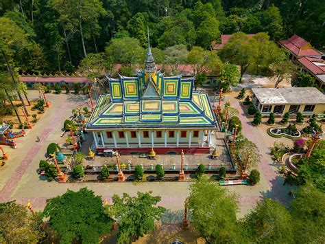 Premium Photo | Travel and landscape concept top view of ancient khmer pagoda architecture the ...