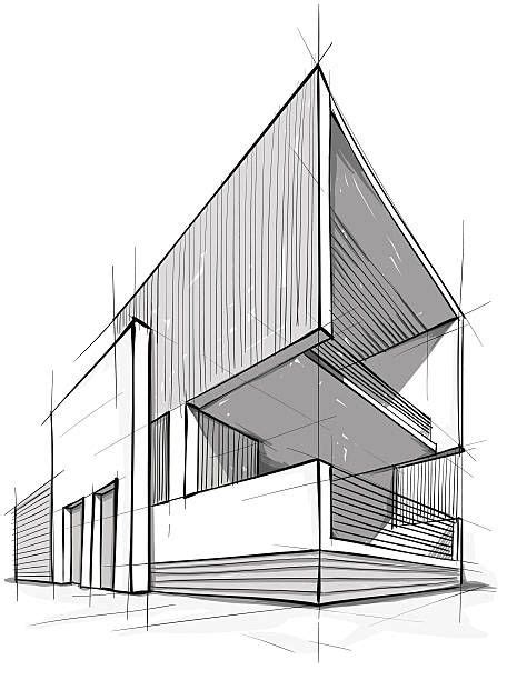 Vector Illustration Of The Architectural Design Architecture Design