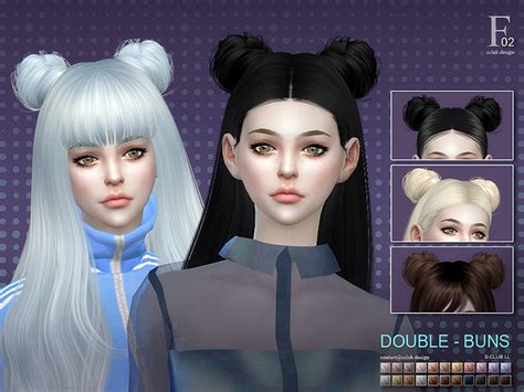 Sims 4 Cc Hair Buns Sims 4 Cc Custom Content Hairstyle Ponytail