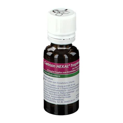 Cetirizin Hexal Tropfen Bei Allergien Mg Ml Ml Shop Apotheke